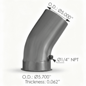 562.U557040A - Exhaust Turbo Elbow ALZ IHC