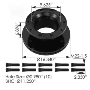 HENS-41533-1 - Rotor 415X43 Short Stud