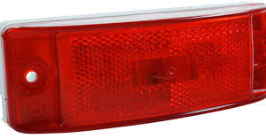 571.LG29R1 - Marker Light 2in X 6in Red Male Pin