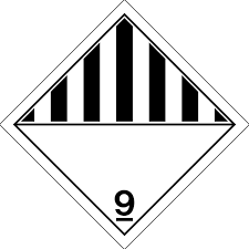 571.D141 - Decal Placard Dangerous Goods Class 9