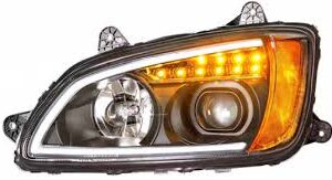 564.590115C - Headlamp Projector RH Chrom LED Kenworth