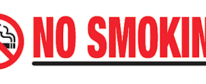 571.D110 - Decal NO SMOKING 1.5in X 5in