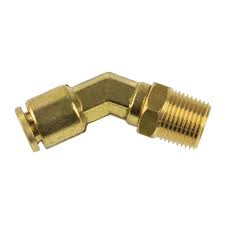 PHI12-98086 - 45 Deg M Elbow QWIK-FIT PLC 1/2 x 3/8NPT