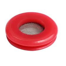 179.1011S-Gladhand Seal With Screen Red