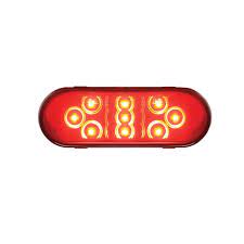 571.LD603R9 - S/T/T LED 6in Oval Red Male 3 Pin