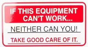 571.D128 - Decal IF THIS EQUIPMENT 2.25in x 4in