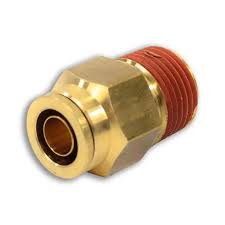 177.13B686C - Brass PLC Male Connector 3/8 X 3/8in