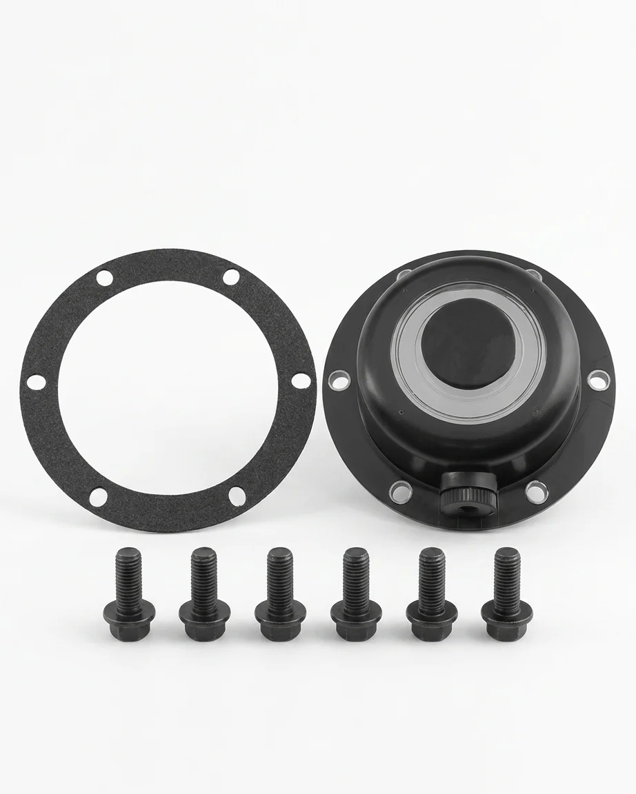 SKF 1643 6-hole composite oil fill hub cap for trailer axles, 1643, 1643-C30, 180.CR1643-C30, SKF 1643, Automann 180.CR1643-C30, SKF, Hub Cap, Oil Fill Hubcap, Composite Hubcap, 6-Hole Hub Cap, 6 Hole Hub Cap, Trailer Hub Cap, Oil Hubcap, Side Fill Plug, Magnetic Fill Plug, Trailer Axle, Universal Truck Parts, Commercial Heavy Duty