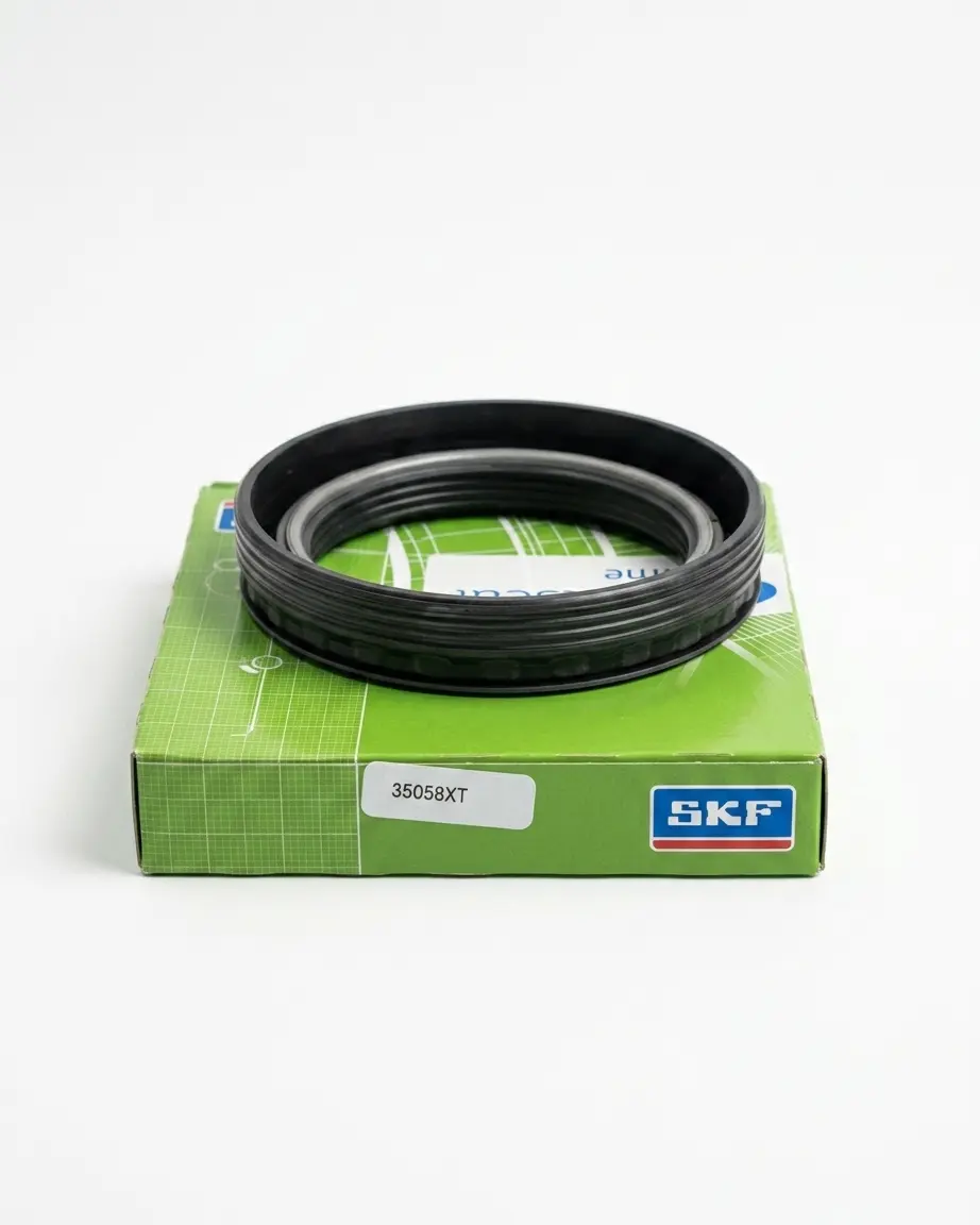 SKF 35058XT-C50 wheel seal CR Scotseal X-Treme for commercial trucks, 35058XT-C50, 35058XT, 181.CR35058XT, SKF 35058XT-C50, Automann 181.CR35058XT, SKF, CR Scotseal, Scotseal X-Treme, Wheel Oil Seal, Hub Seal, Axle Seal, HNBRX Seal, EPDM Seal, Ford, Freightliner, International, Kenworth, Meritor, Peterbilt, Peterbilt 579, Volvo, Commercial Truck Parts, Heavy Duty Sealing Systems